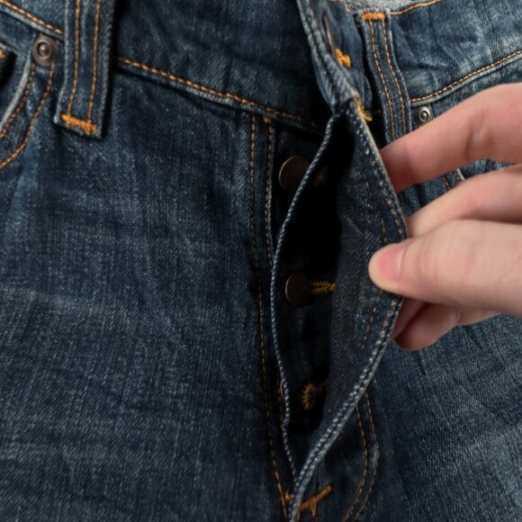 Nudie Jeans Co DUDE DAN DARK FUZZ Jeans Denim Pants Trouser Size 28x30 Italy - Picture 11 of 16